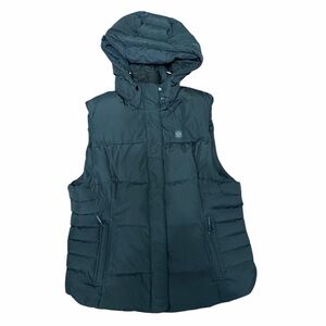 ORORO Heated Down Vest Women’s Black Hooded Puffer – No Battery